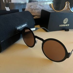 Womens Dolce & Gabbana Round Sunglasses